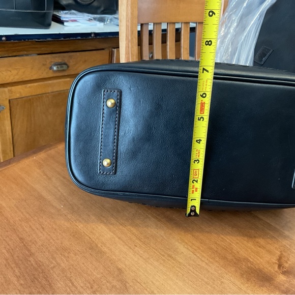 Dooney & Bourke Black Florentine Flap Satchel with Whipstitch - Picture 14 of 16